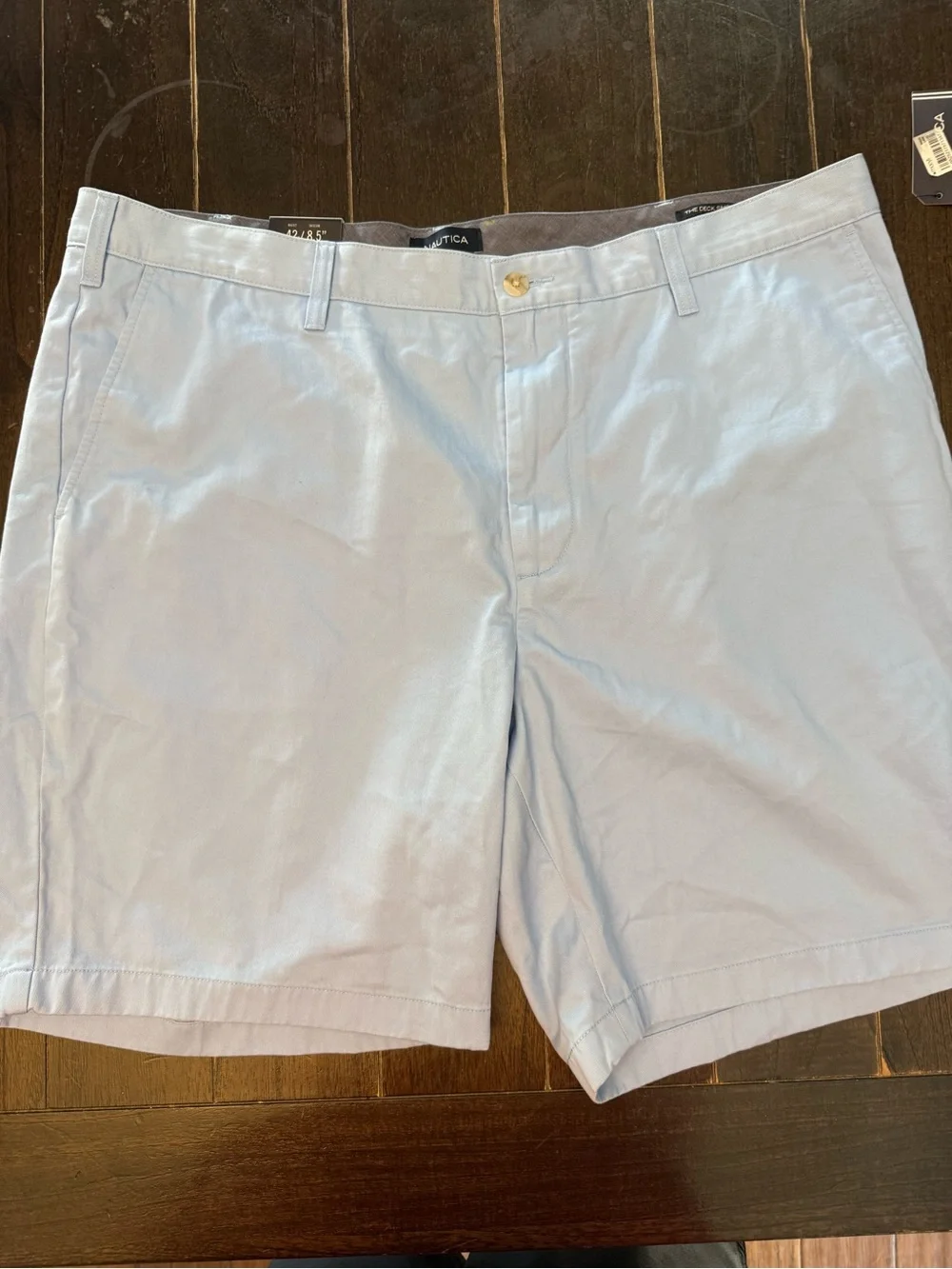 Nautica The Deck Short Men’s 42W 8.5” Classic Fit Light Blue NWT